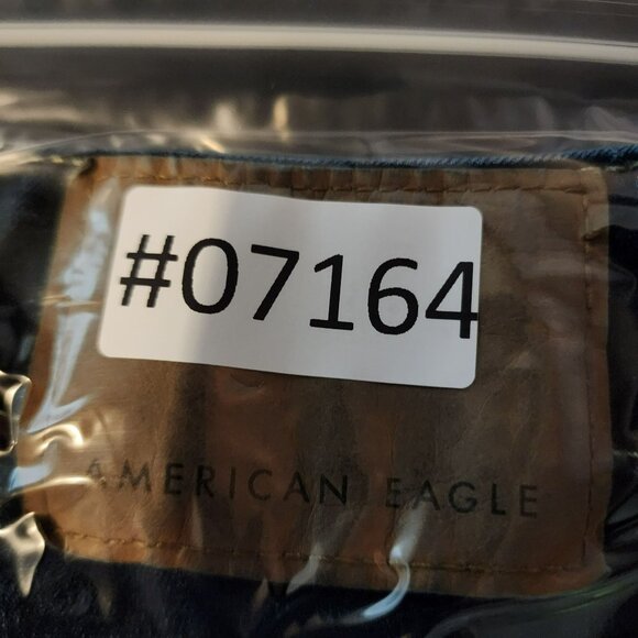 American Eagle Outfitters Jeans Mens 28x30 Dark Wash Stretch Low Rise Bootcut - Picture 16 of 16